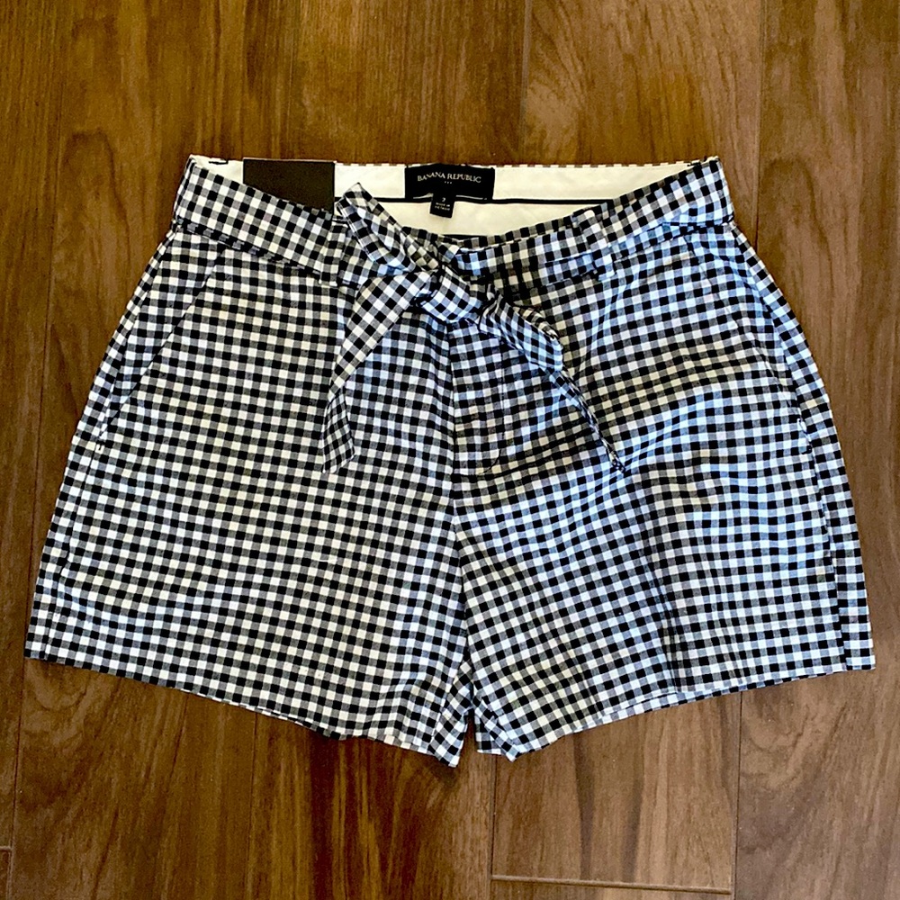 NWT Banana Republic Factory Gingham shorts